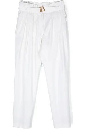 Balmain Pleat-detail wool trousers