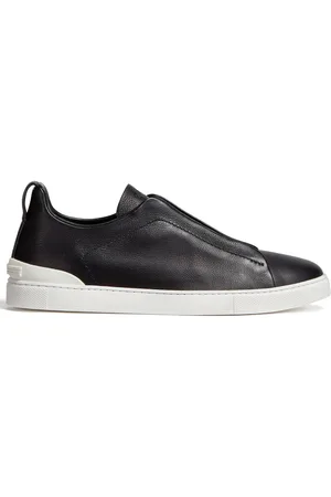 Ermenegildo Zegna SECONDSKIN Triple Stitch leather sneakers