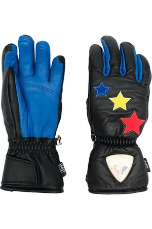 Rossignol Women Gloves - Logo-patch detail leather gloves - Black