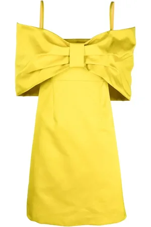 P.A.R.O.S.H. Bow-detail cold-shoulder dress