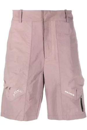 A-cold-wall* Men Bermudas - Irregular Dye logo-print shorts - Purple