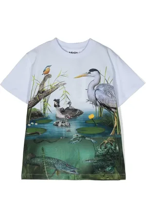 Molo Graphic-print cotton T-shirt