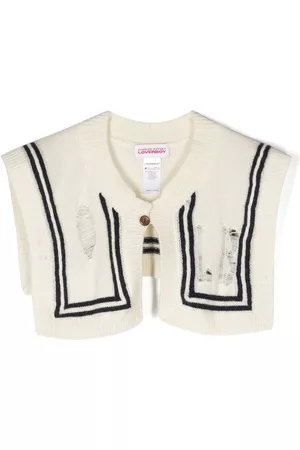 Charles Jeffrey Loverboy Knitted Saillor Collar - Neutrals