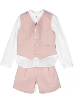 Mimilù Shorts - Three-piece linen shorts suit - White