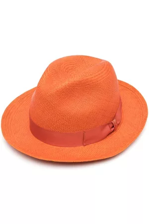 Borsalino Men Hats - Interwoven panama hat - Orange
