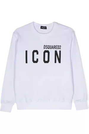 Dsquared2 Hoodies - Logo-print detail sweatshirt - White