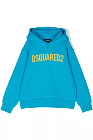 Dsquared2 Boys Hoodies - Logo-printed hoodie - Blue