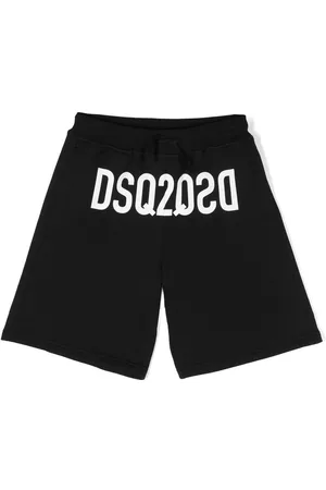 Dsquared2 Logo-print detail shorts - Black