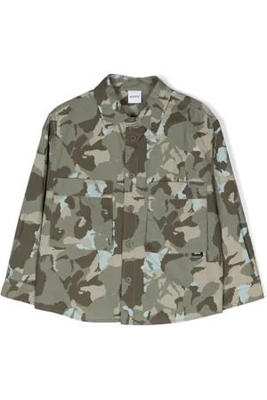 Aspesi Camouflage-print two-pocket shirt