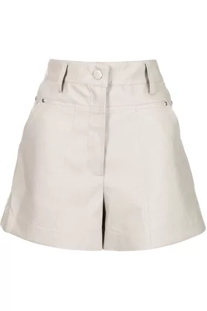Stella McCartney Women Shorts - High-waist shorts - Grey