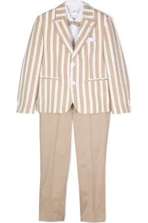 COLORICHIARI Suits - Stripe-pattern suit set - Brown