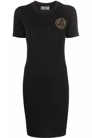 VERSACE Women Bodycon Dresses - Logo-print bodycon T-shirt minidress - Black