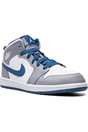 Jordan Jordan 1 Mid "Cement Grey/True Blue" sneakers
