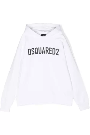 Dsquared2 Hoodies - Logo-print detail hoodie - White