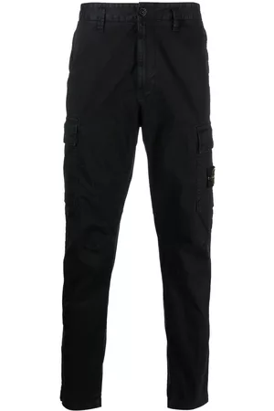 Stone Island Men Cargo Pants - Skinny-cut cargo trousers - Black