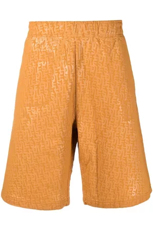 Diesel Men Bermudas - Monogram-pattern bermuda shorts - Orange