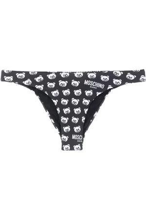 Moschino Teddy Bear-print bikini bottoms - Black