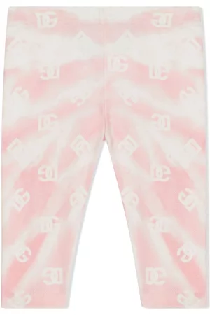 Dolce & Gabbana Neckties - Tie-dye print cropped leggings - Pink