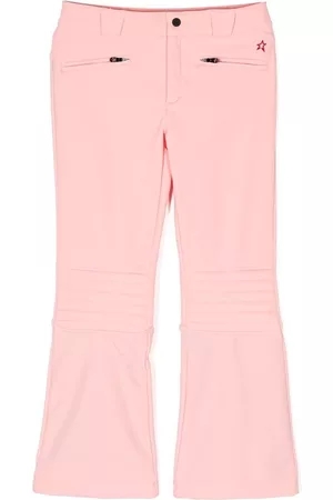 Perfect Moment Girls Wide Leg Pants - Aurora flared ski trousers - Pink