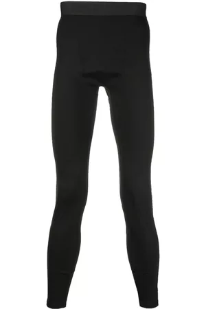 Diesel Men Sports Leggings - Logo-print leggings - Black