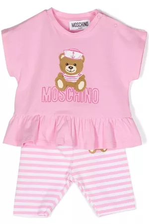 Moschino Teddy Bear ruffled tracksuit set - Pink