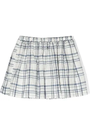 BONPOINT Plaid print skirt