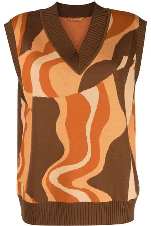 REJINA PYO Frida abstract-pattern knit vest