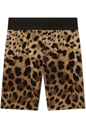 Dolce & Gabbana Interlock leopard-print cycling shorts