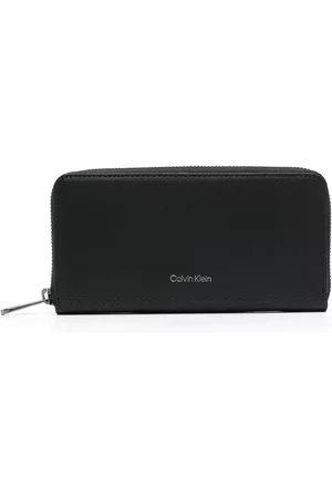 Calvin Klein Men Wallets - Double-compartment leather wallet - Black