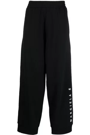 Maison Margiela Men Sweatpants - Logo-print track pants - Black