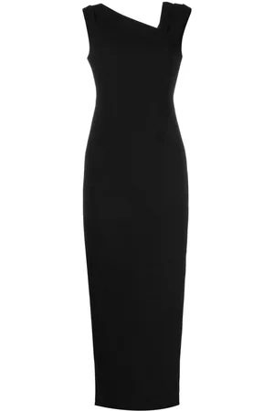 RACHEL GILBERT Women Asymmetrical Dresses - Vera asymmetric-neck gown - Black