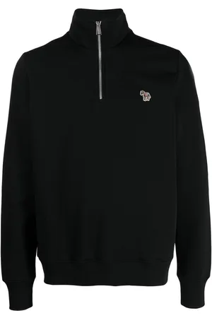 Paul Smith Logo-embroidered funnel neck sweatshirt