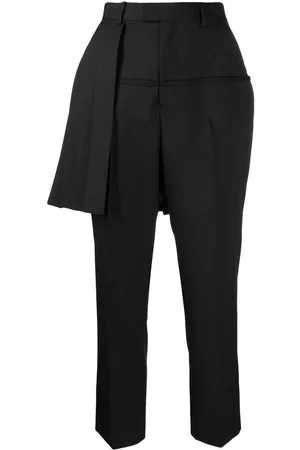 UNDERCOVER Women Formal Pants - Asymmetric tailored trousers - Black