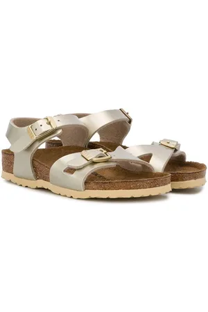 Birkenstock Rio metallic sandals