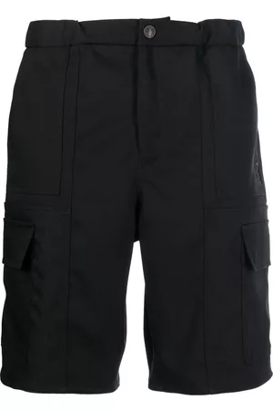 KOCHÉ High-waisted cargo shorts - Black