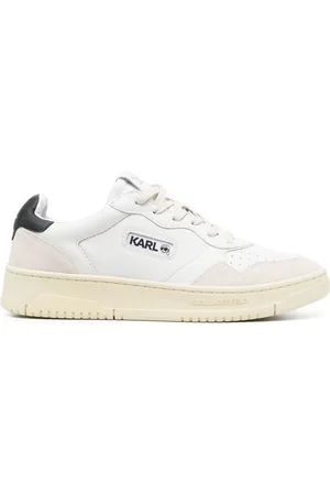 Karl Lagerfeld Krew leather lace-up sneakers