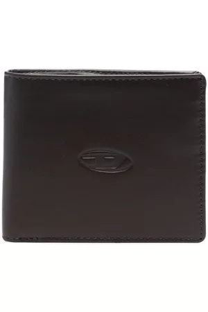 Diesel Men Wallets - Logo-debossed bi-fold leather wallet - Brown