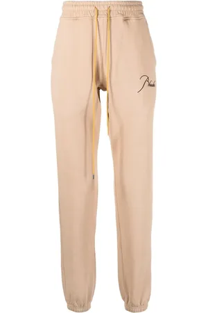 Rhude Embroidered-logo cotton track pants