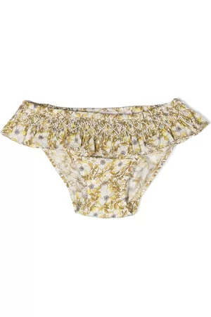 BONPOINT Bikini Bottoms - Floral-print bikini bottoms - Yellow