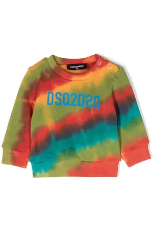 Dsquared2 Sweatshirts - Logo print tie-dye sweatshirt