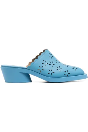 Camper Bonnie floral cut-out mules