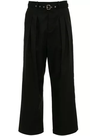 J.W.Anderson Men Formal Pants - Wide-leg tailored trousers - Black