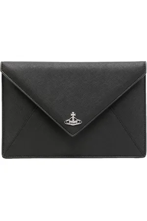 Vivienne Westwood Saffiano Leather Envelope Clutch Bag - Farfetch