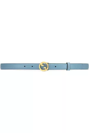 Gucci Women Belts - Blondie skinny leather belt - Blue