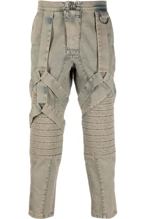 Balmain Strap-design slim-fit jeans