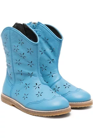 Camper Ankle Boots - Savina perforated ankle boots - Blue