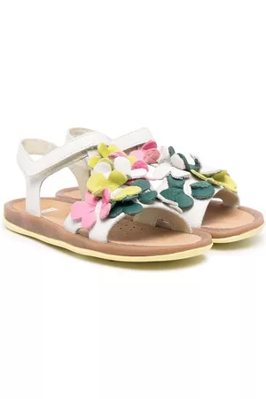 Camper Bicho floral-applique detail sandals - White