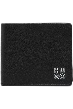 HUGO BOSS Men Wallets - Logo-stamp bi-fold wallet - Black