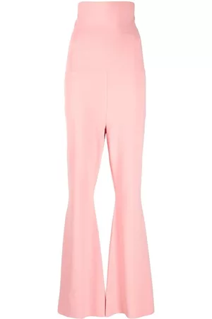 Stella McCartney High-rise flared trousers - Pink