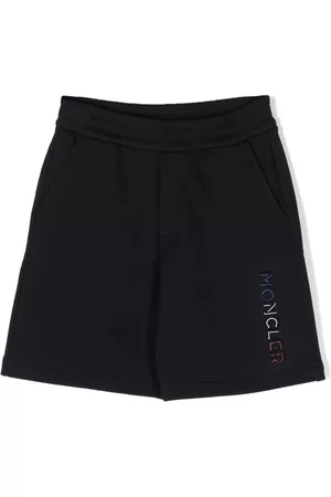 Moncler Shorts - Logo-patch detail shorts - Blue